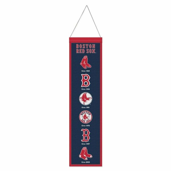 Wraft Fanatics 8 x 32 in. Boston Red Sox Wool Heritage Evolution Design Banner 9416647644